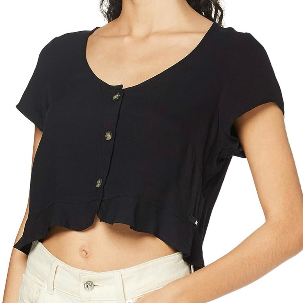Hurley Sydney Short Sleeve Button Top